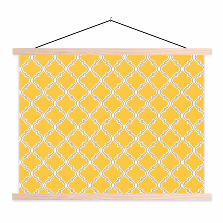 Schoolplaat - Lantaarn - Arabesk - Elegant - Geel — 1