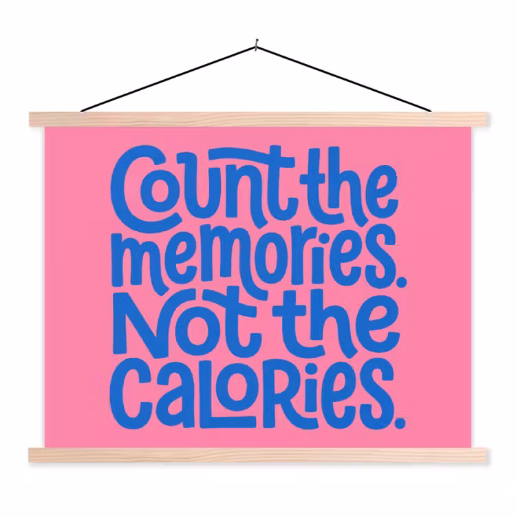 Schoolplaat - Memories - Roze - Blauw - Quote — 1