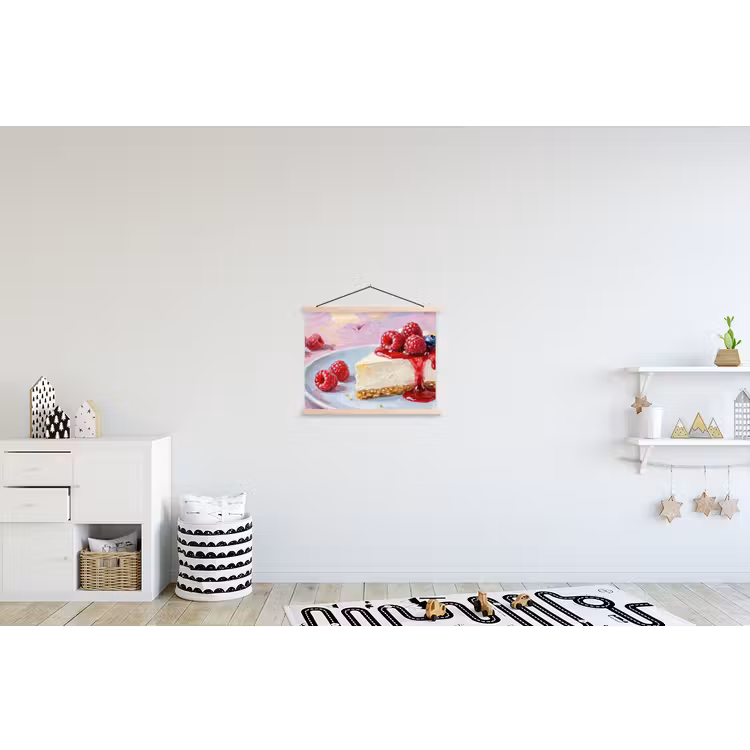 Schoolplaat - Eten - Cheesecake - Bessen - Abstract - Roze — 3