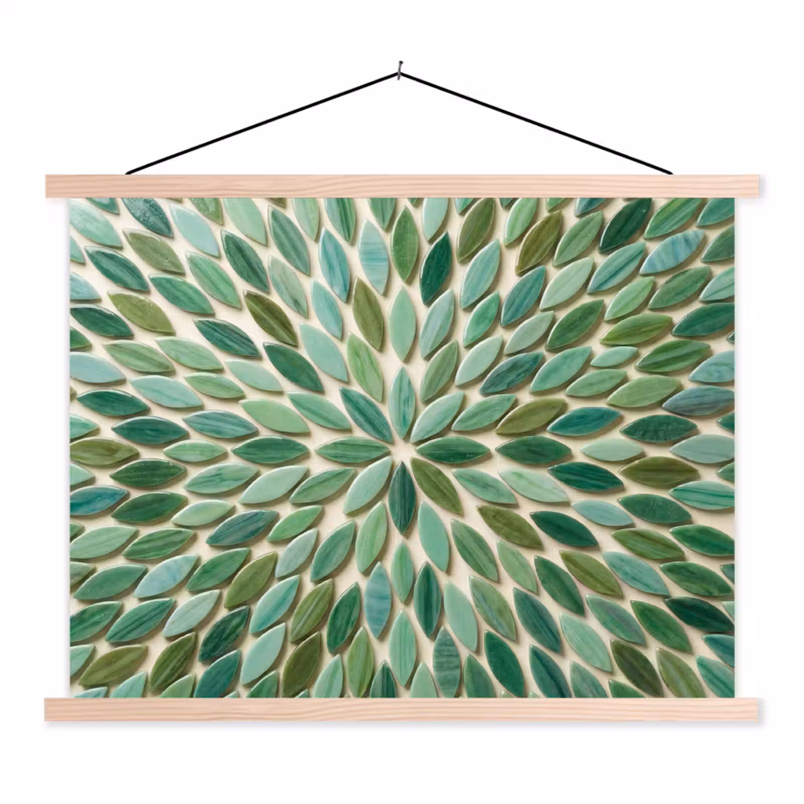 Schoolplaat - Patroon - Blad - Groen - Abstract — 1