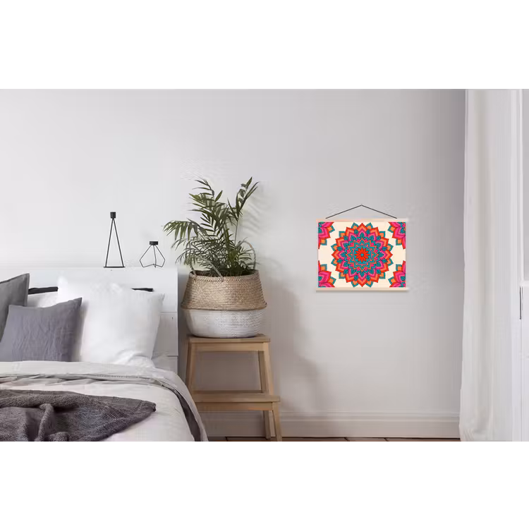 Schoolplaat - Mandala - Patroon - Abstract - Kleurrijk - Modern — 2