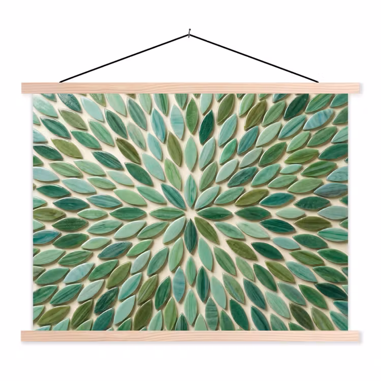 Schoolplaat - Patroon - Blad - Groen - Abstract — 1