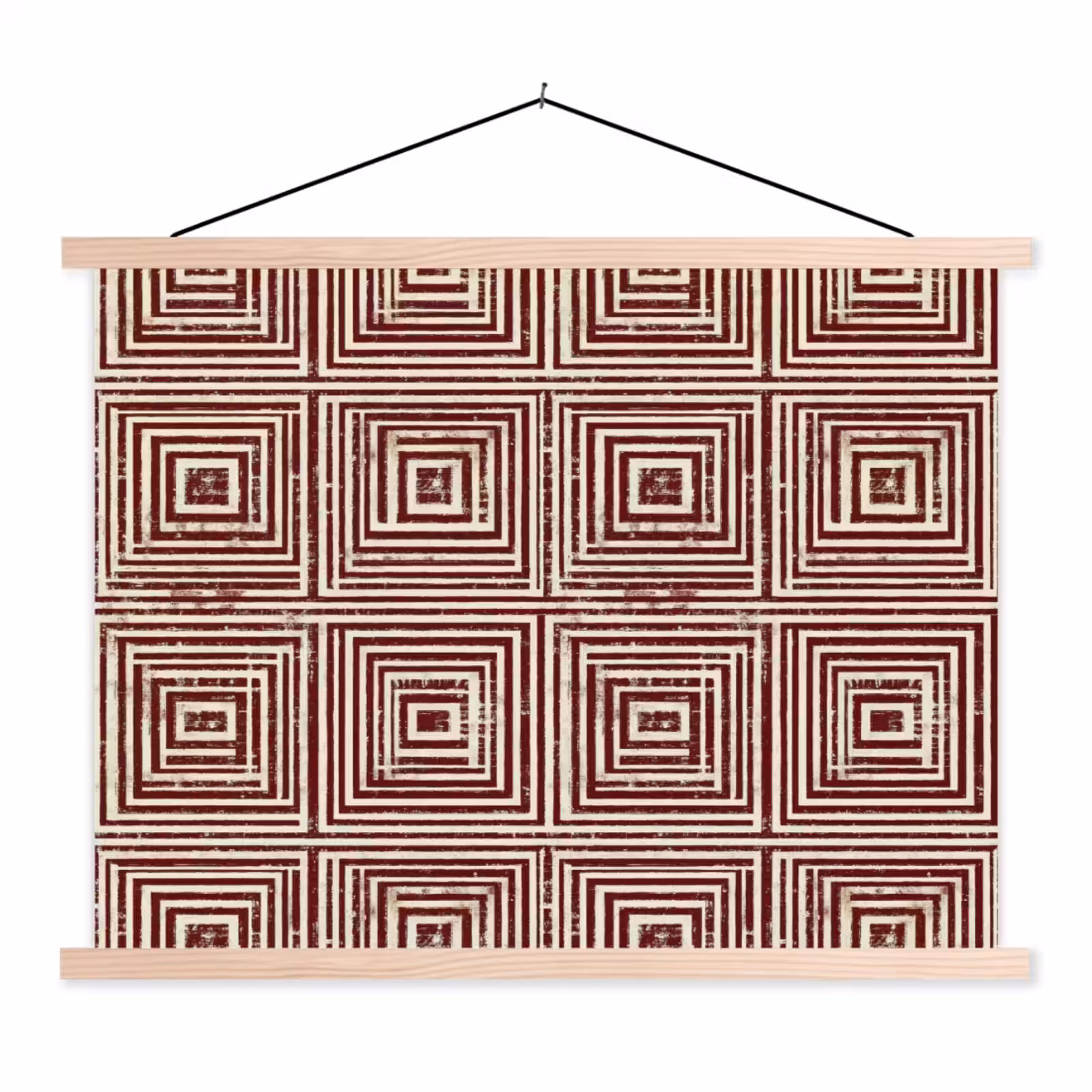 Schoolplaat - Geometrisch - Patroon - Rood — 1