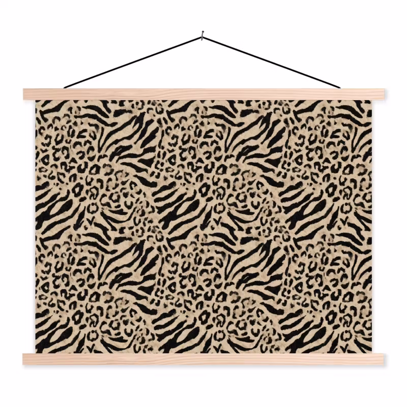 Schoolplaat - Giraf - Zebra - Motief - Bruin — 1