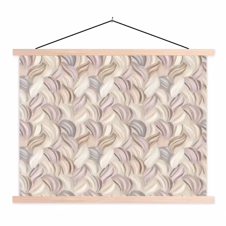 Schoolplaat - Abstract - Golvend - Pastel — 1