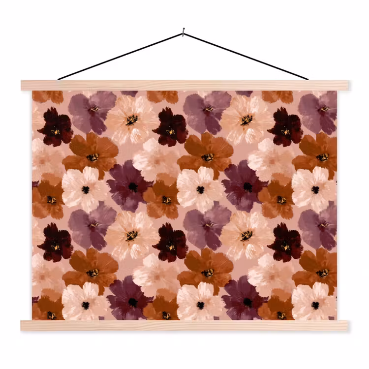 Schoolplaat - Bloemen - Abstract - Aardetinten — 1
