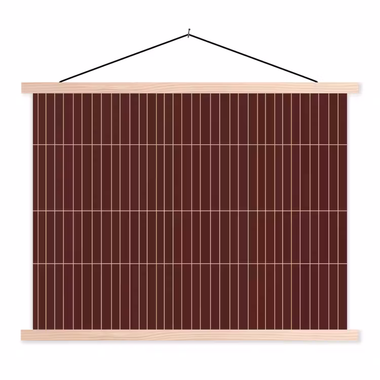 Schoolplaat - Lijnen - Patroon - Bordeaux — 1