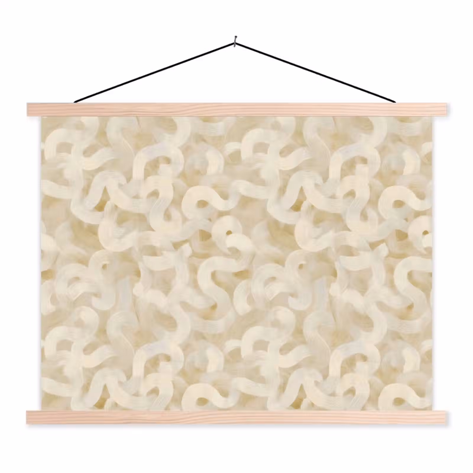 Schoolplaat - Abstract - Lijnen - Beige — 1