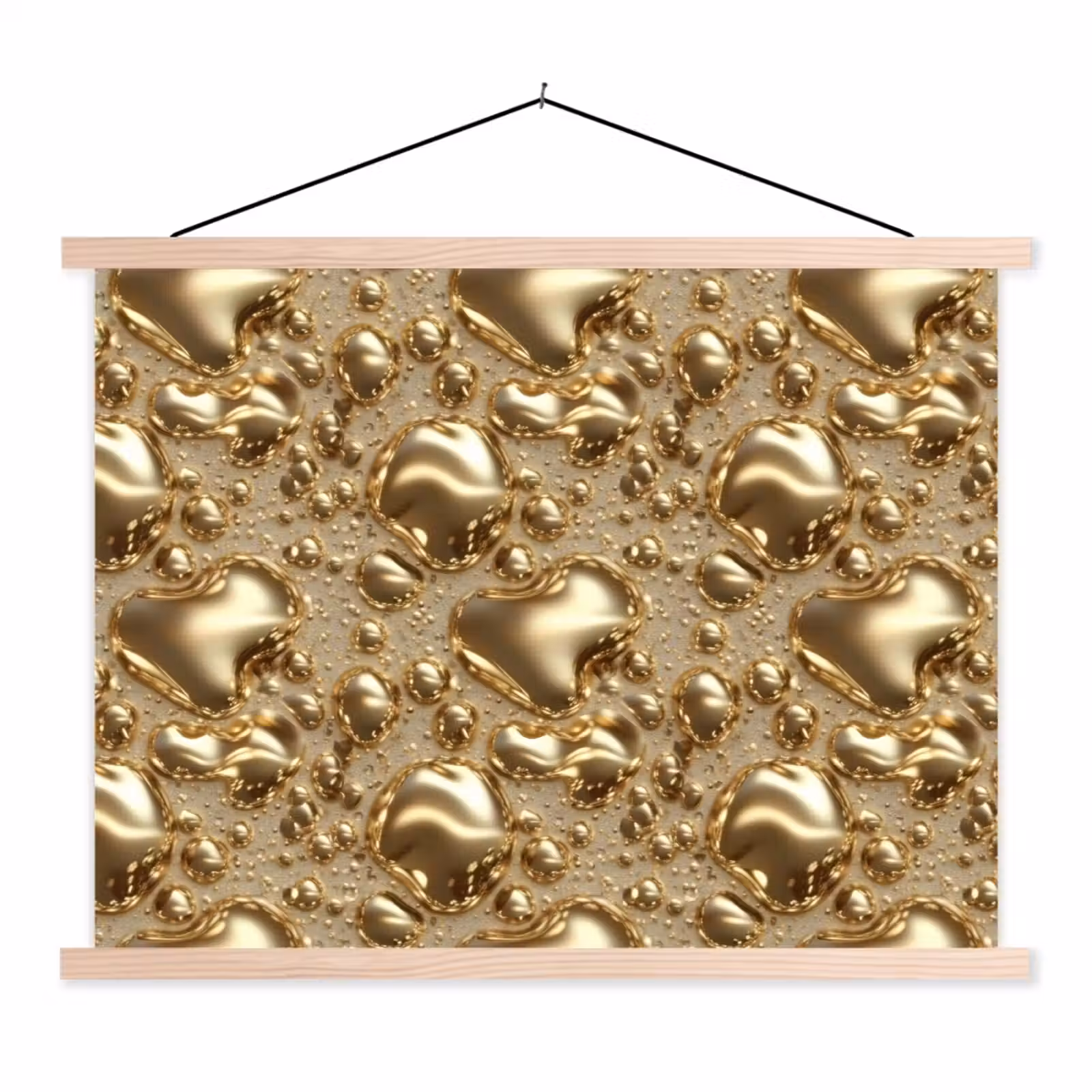 Schoolplaat - Druppels - Organisch - Goud — 1