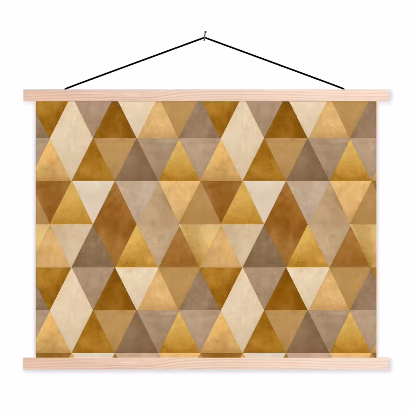 Schoolplaat - Geometrisch - Driehoek - Goud — 1