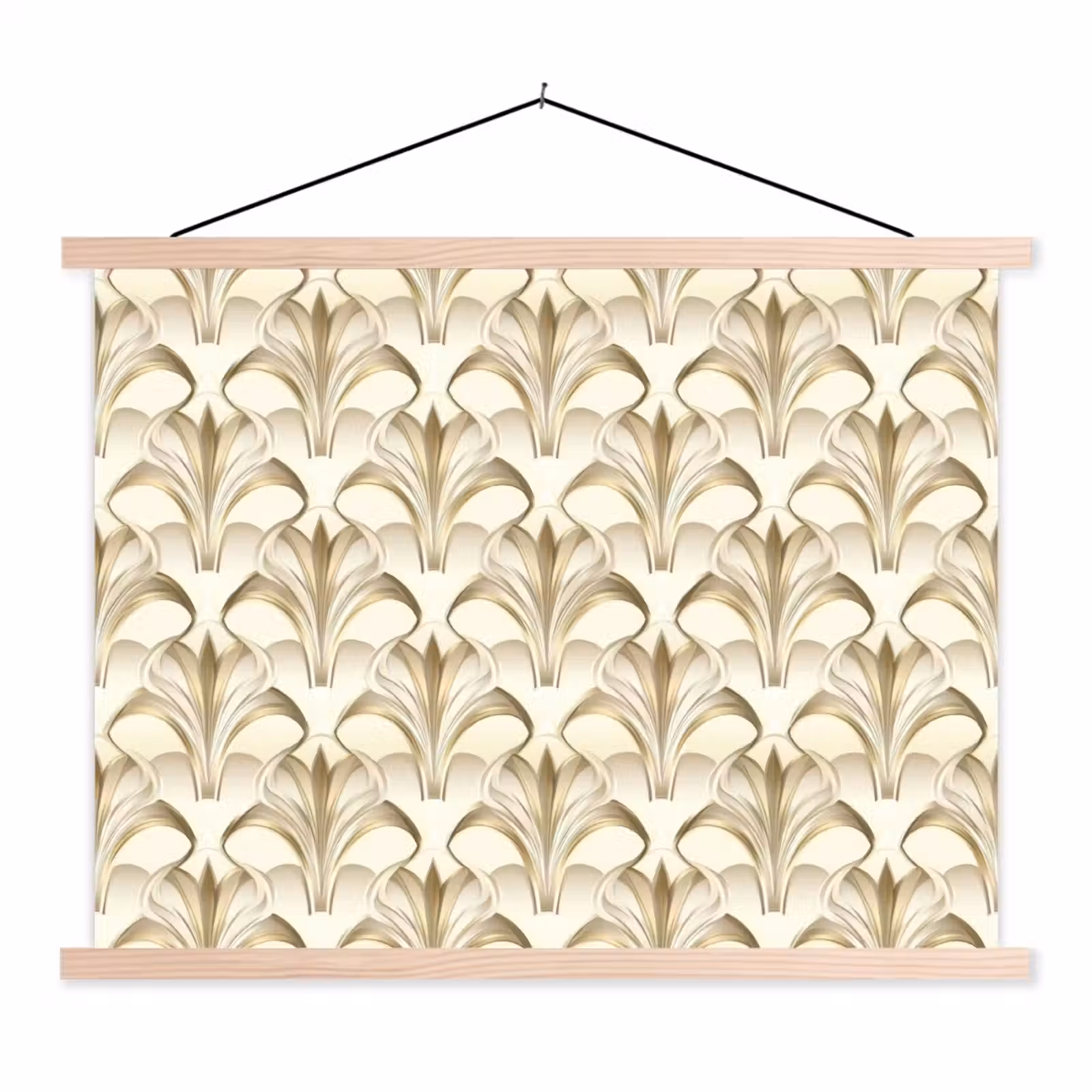 Schoolplaat - Ornament - Barok - Goud — 1