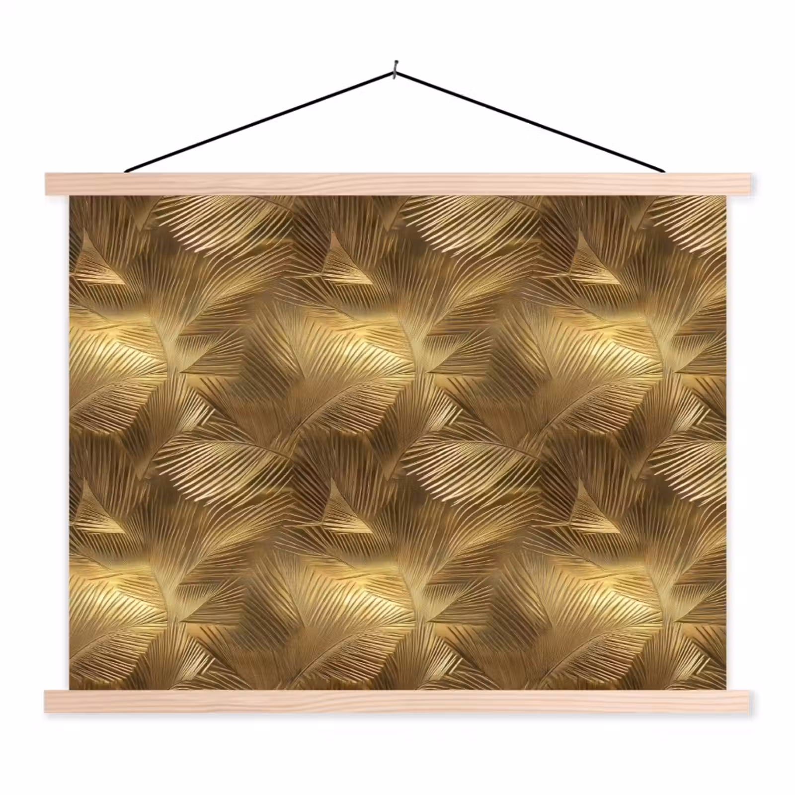Schoolplaat - Palm - Waaier - Goud — 1
