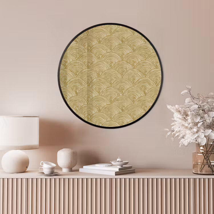 Ronde fotolijst - Waaier - Geometrisch - Groen — 4