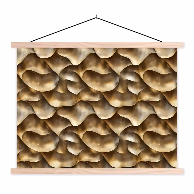 Schoolplaat - Abstract - Antiek - Goud — 1