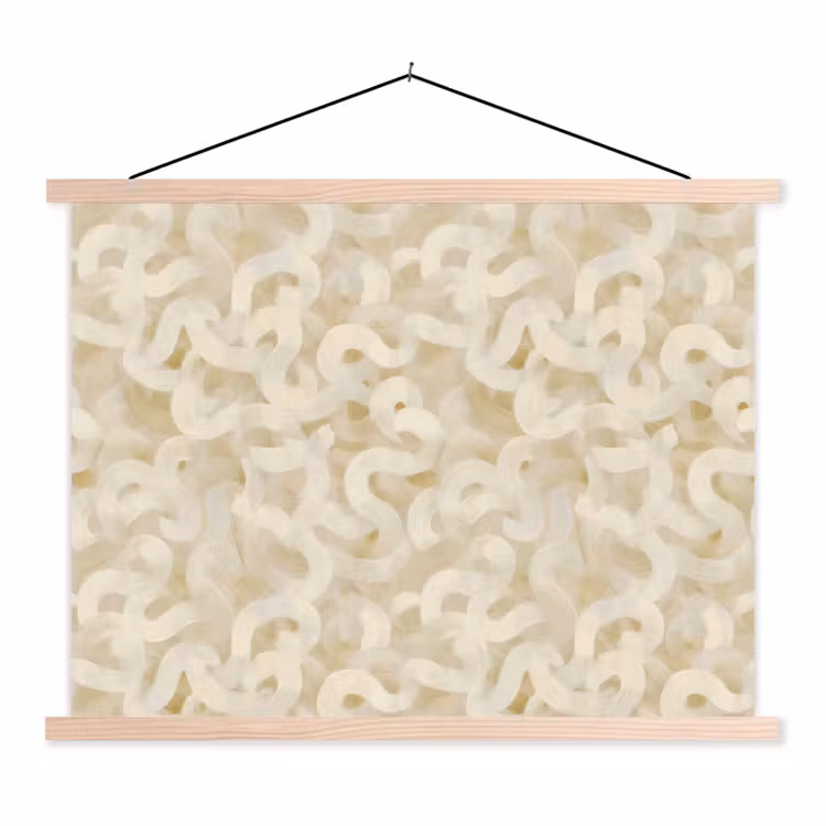 Schoolplaat - Abstract - Lijnen - Beige — 1