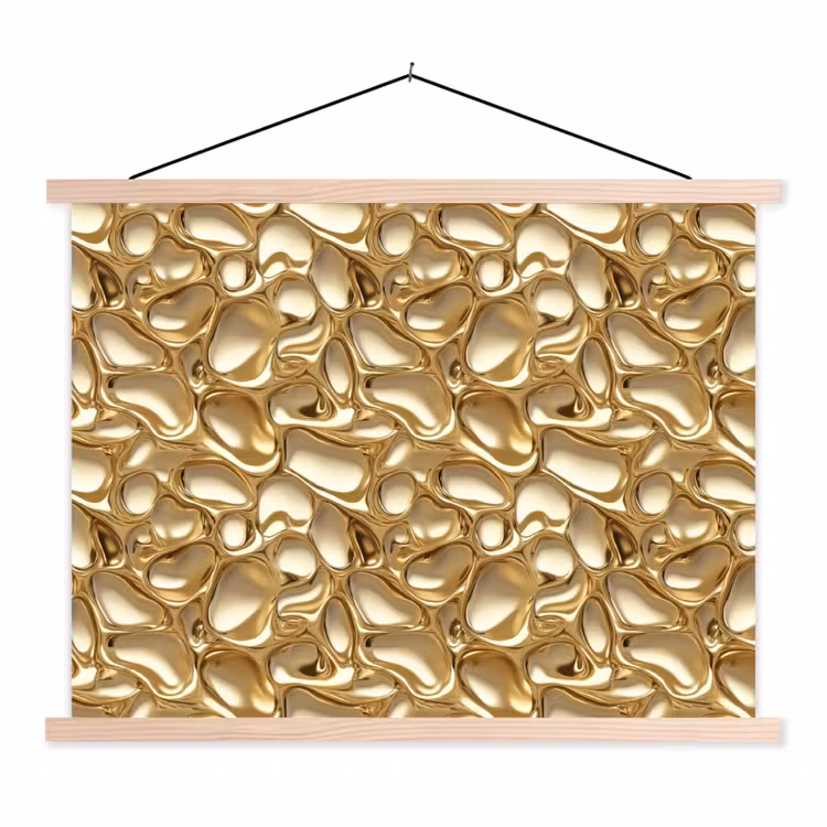 Schoolplaat - Abstract - Modern - Goud — 1