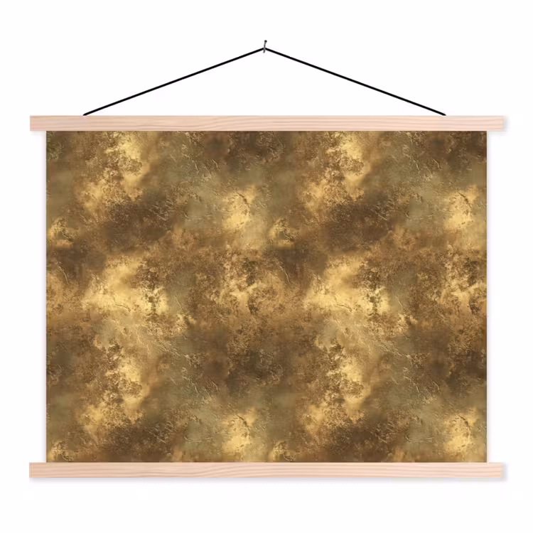 Schoolplaat - Antiek - Metaallook - Goud — 1