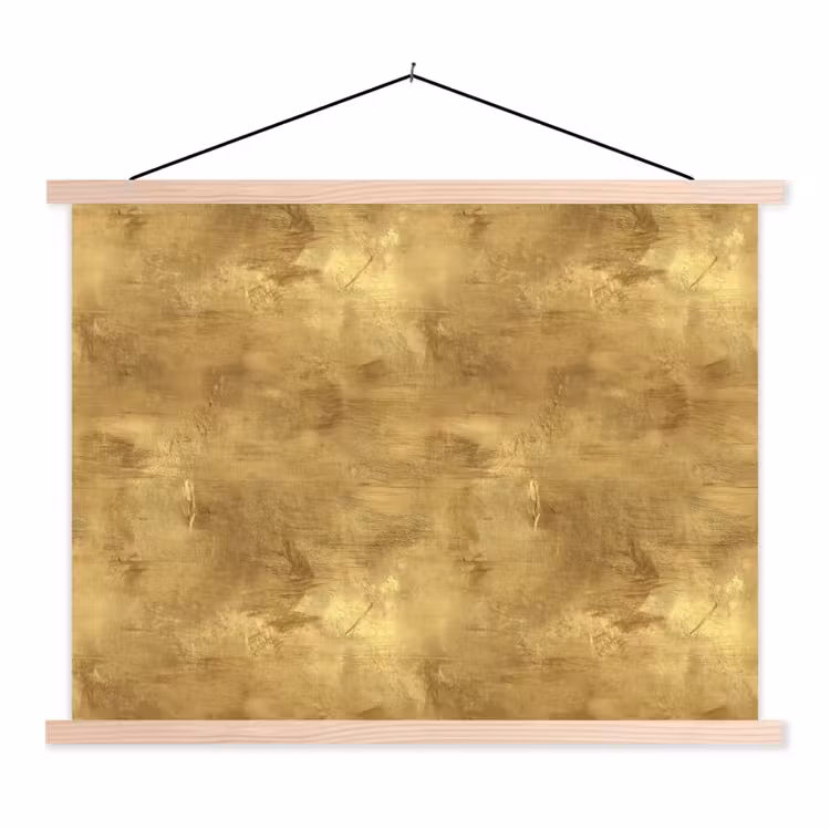 Schoolplaat - Industrieel - Textuur - Goud — 1
