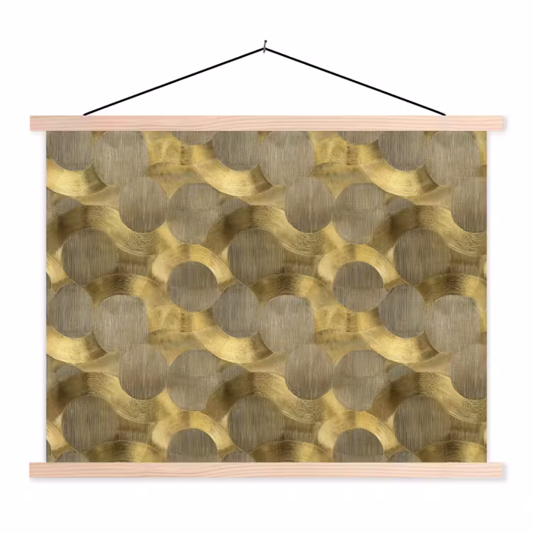Schoolplaat - Modern - Geometrisch - Goud — 1