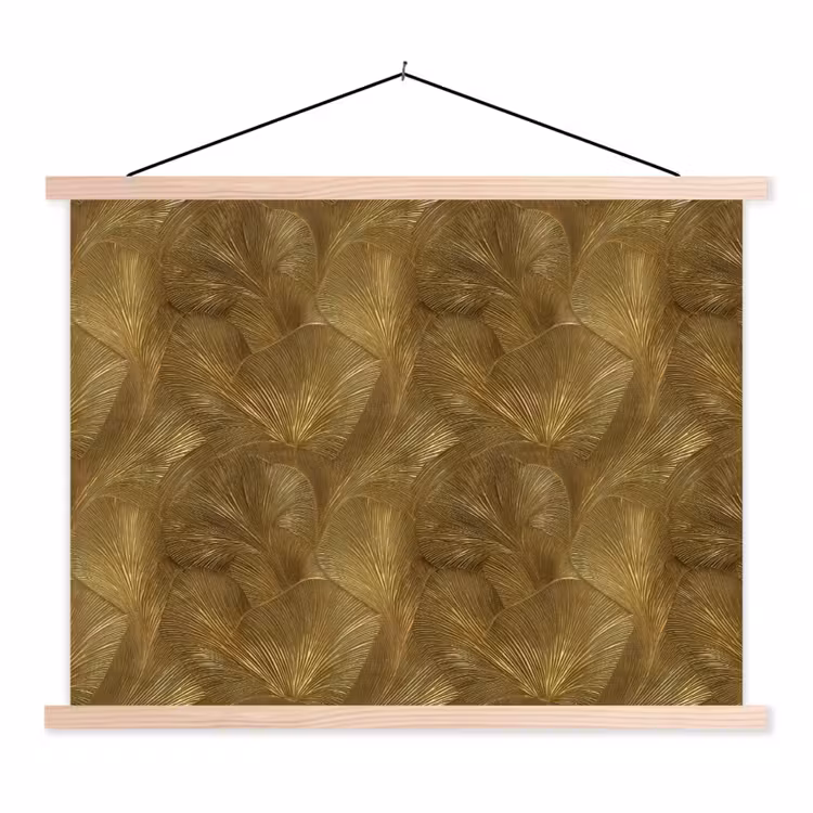 Schoolplaat - Organisch - Lijnen - Goud — 1