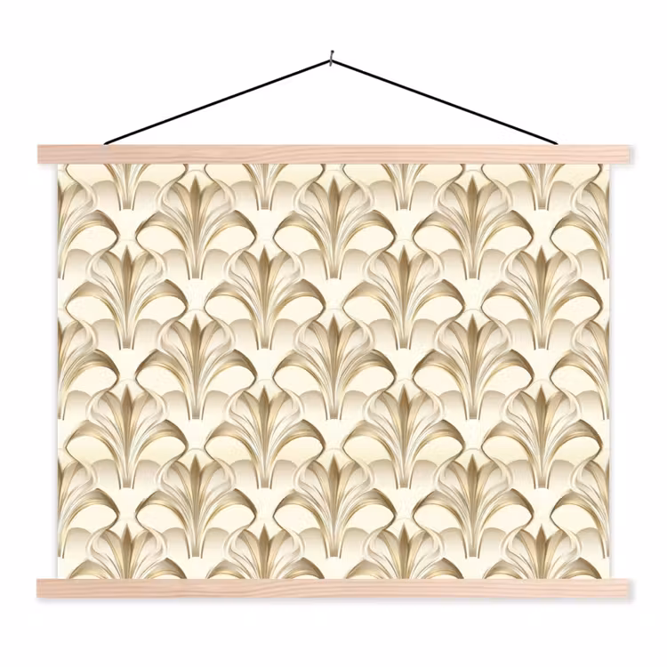 Schoolplaat - Ornament - Barok - Goud — 1
