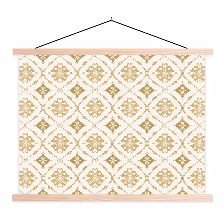 Schoolplaat - Ornament - Klassiek - Goud — 1