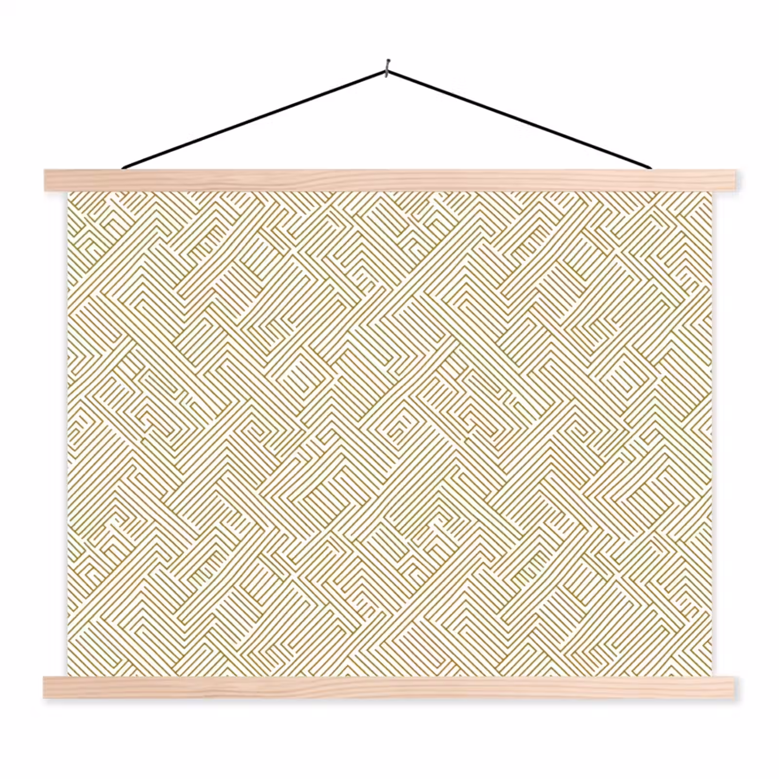 Schoolplaat - Geometrisch - Lijnen - Groen — 1
