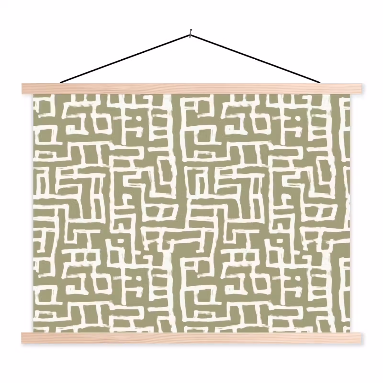Schoolplaat - Grafisch - Patroon - Groen — 1