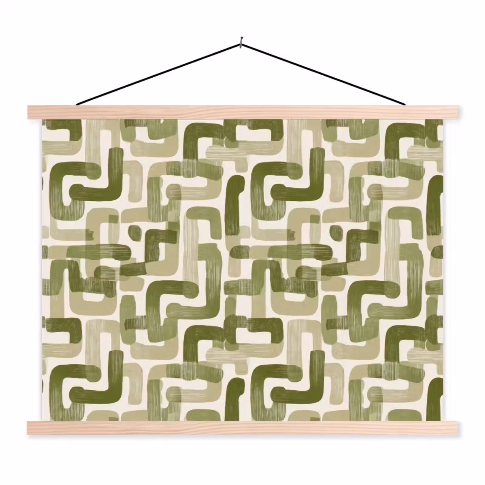 Schoolplaat - Modern - Grafisch - Groen — 1