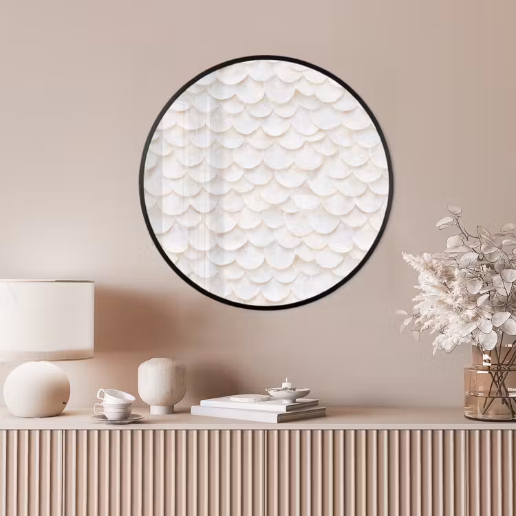 Ronde fotolijst - Schubben - Wit - Elegant — 4