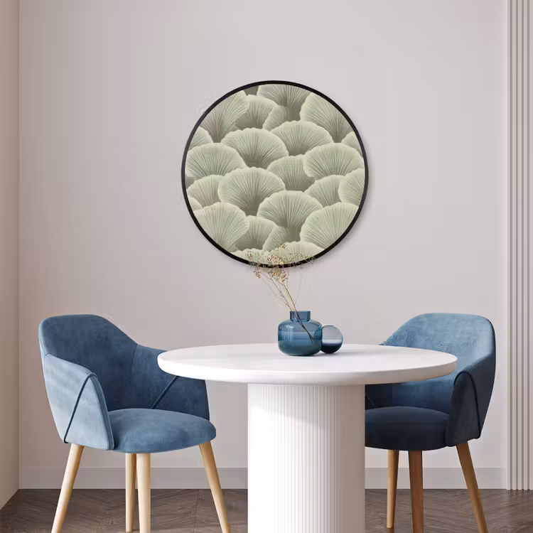 Ronde fotolijst - Waaier - Blad - Groen — 3