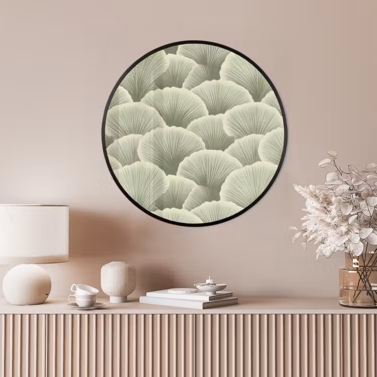 Ronde fotolijst - Waaier - Blad - Groen — 4