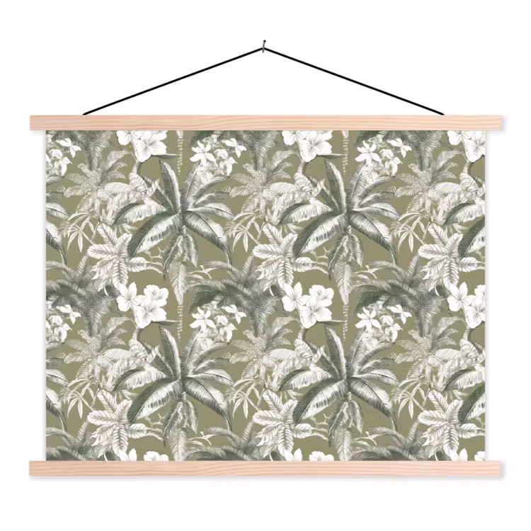 Schoolplaat - Botanisch - Bloemen - Groen — 1
