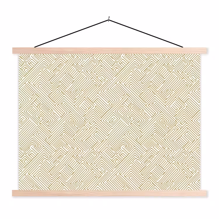 Schoolplaat - Geometrisch - Lijnen - Groen — 1