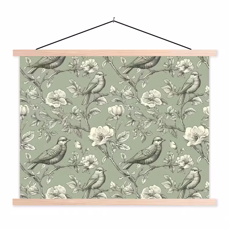 Schoolplaat - Klassiek - Botanisch - Groen — 1