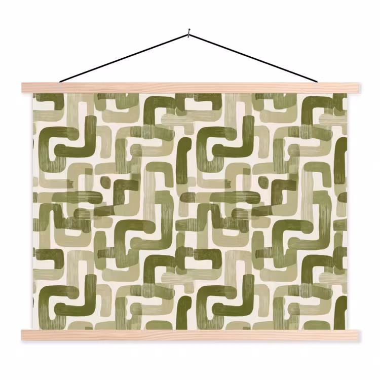 Schoolplaat - Modern - Grafisch - Groen — 1