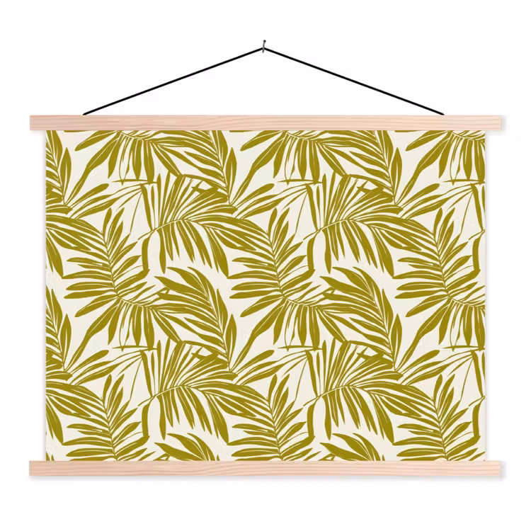 Schoolplaat - Palmblad - Patroon - Groen — 1