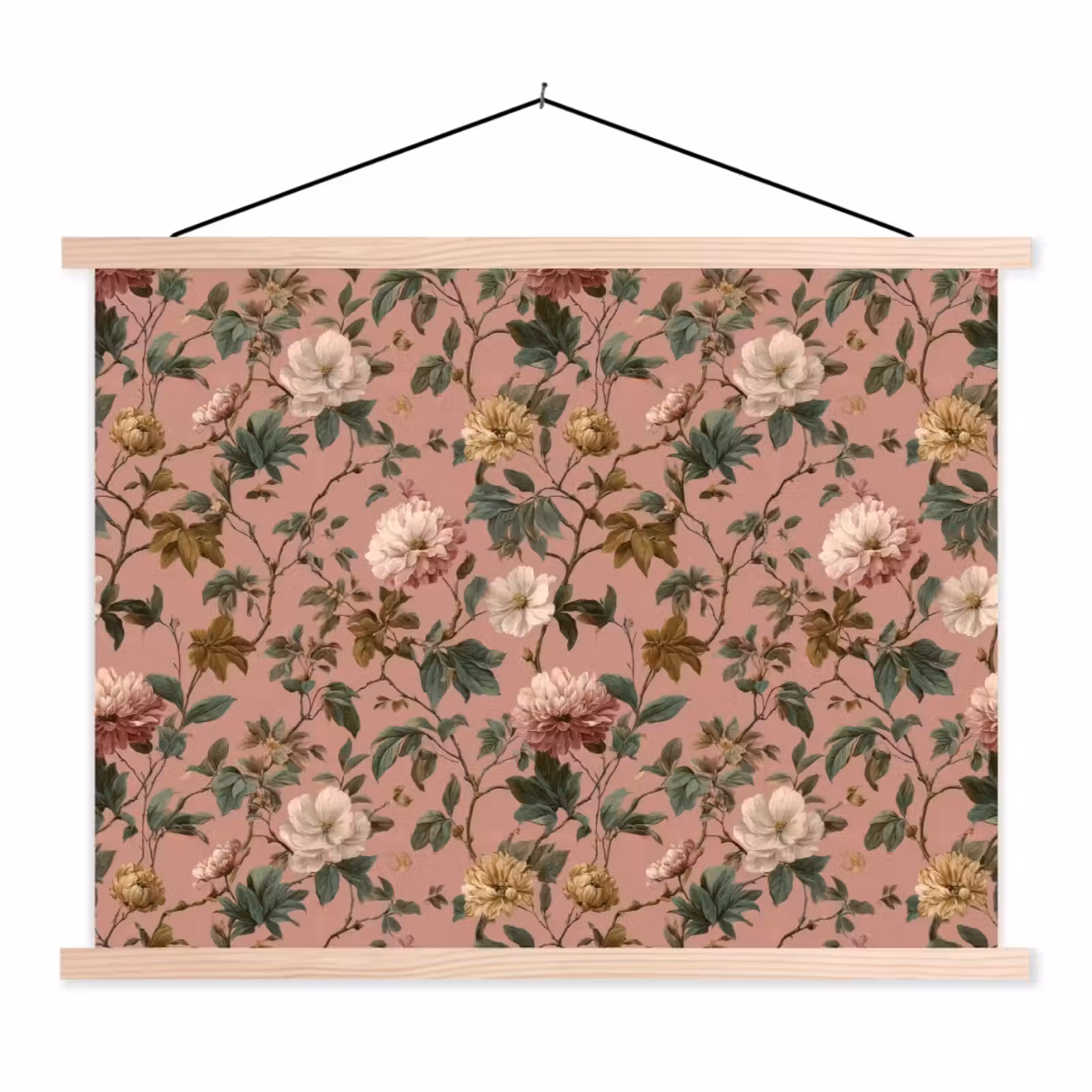 Schoolplaat - Bloemen - Klassiek - Roze — 1