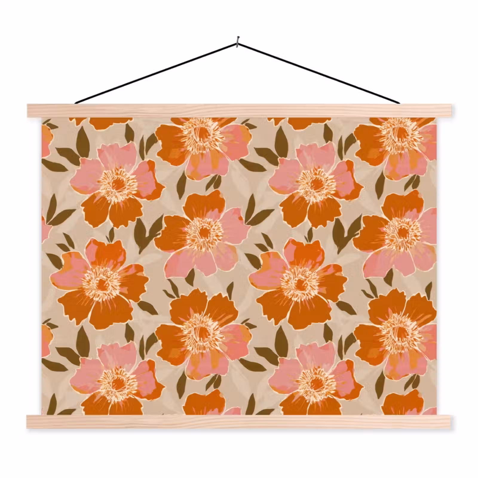 Schoolplaat - Bloemen - Motief - Retro — 1