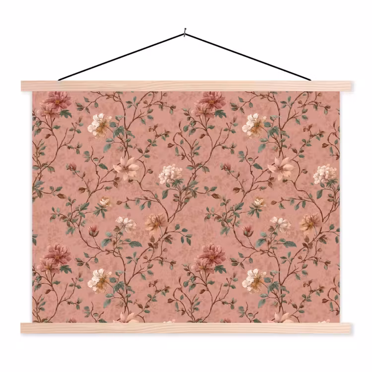 Schoolplaat - Botanisch - Bloemen - Roze — 1