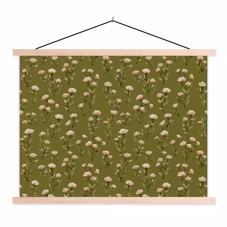 Schoolplaat - Landelijk - Bloemen -  Groen — 1