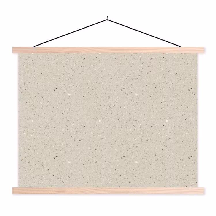 Schoolplaat - Lichtbeige - Terrazzo - Grijs — 1