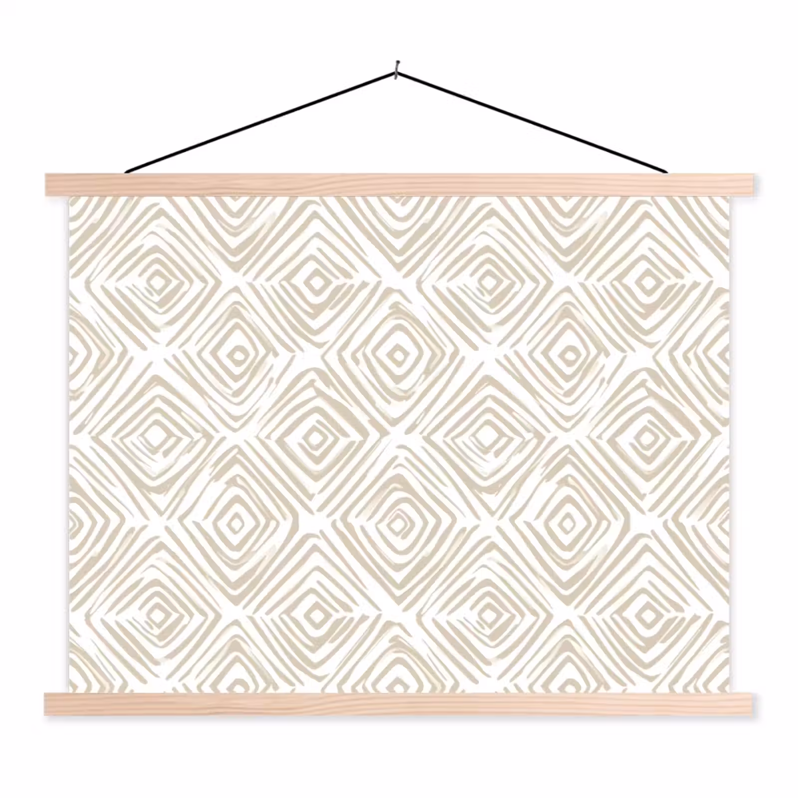 Schoolplaat - Abstract - Ruit - Beige — 1