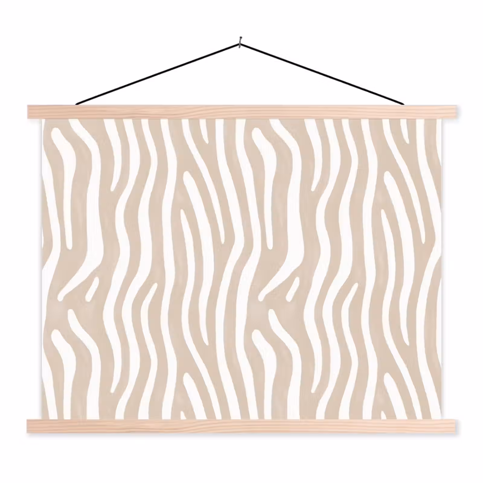 Schoolplaat - Abstract - Zebra - Beige — 1