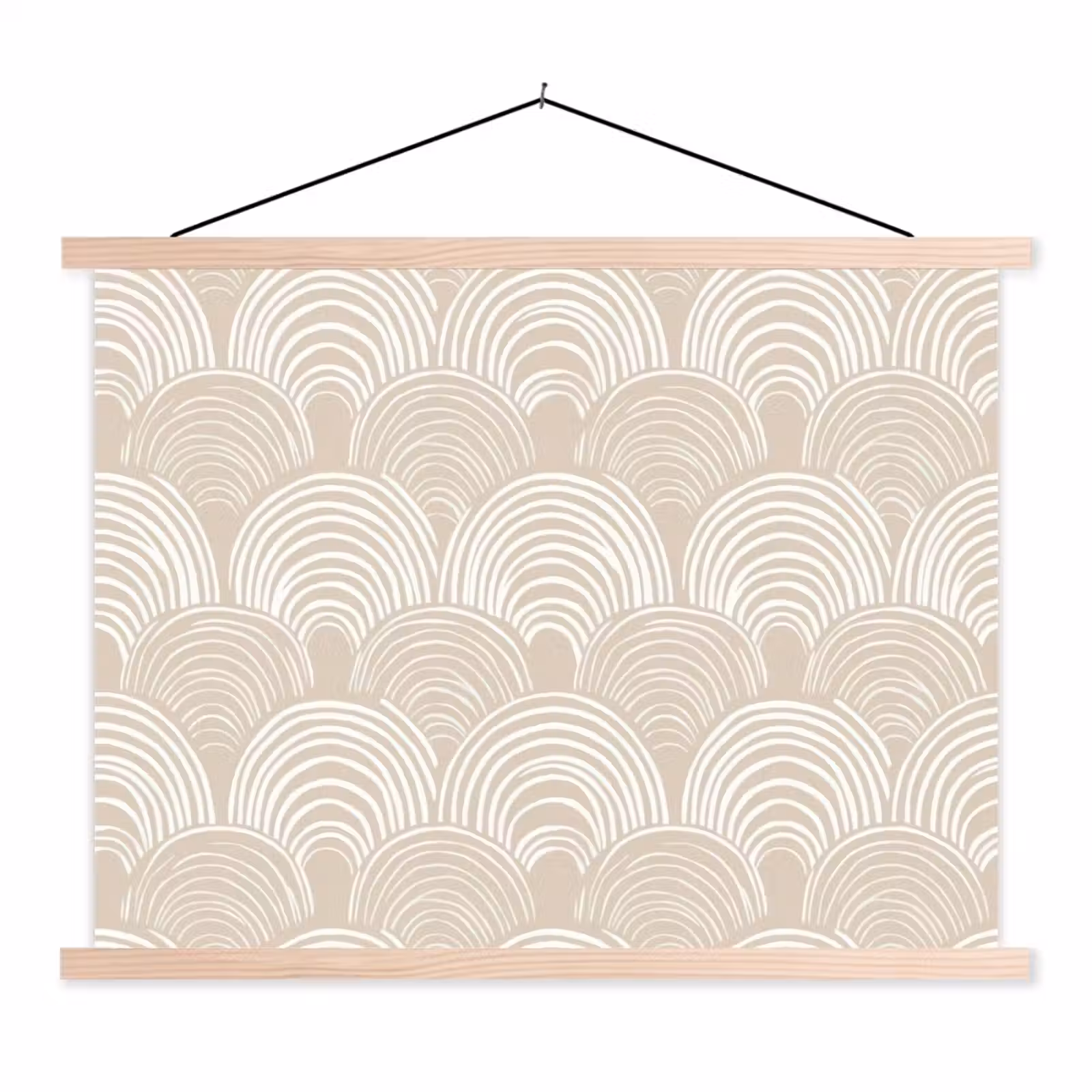 Schoolplaat - Golven - Structuur - Beige — 1