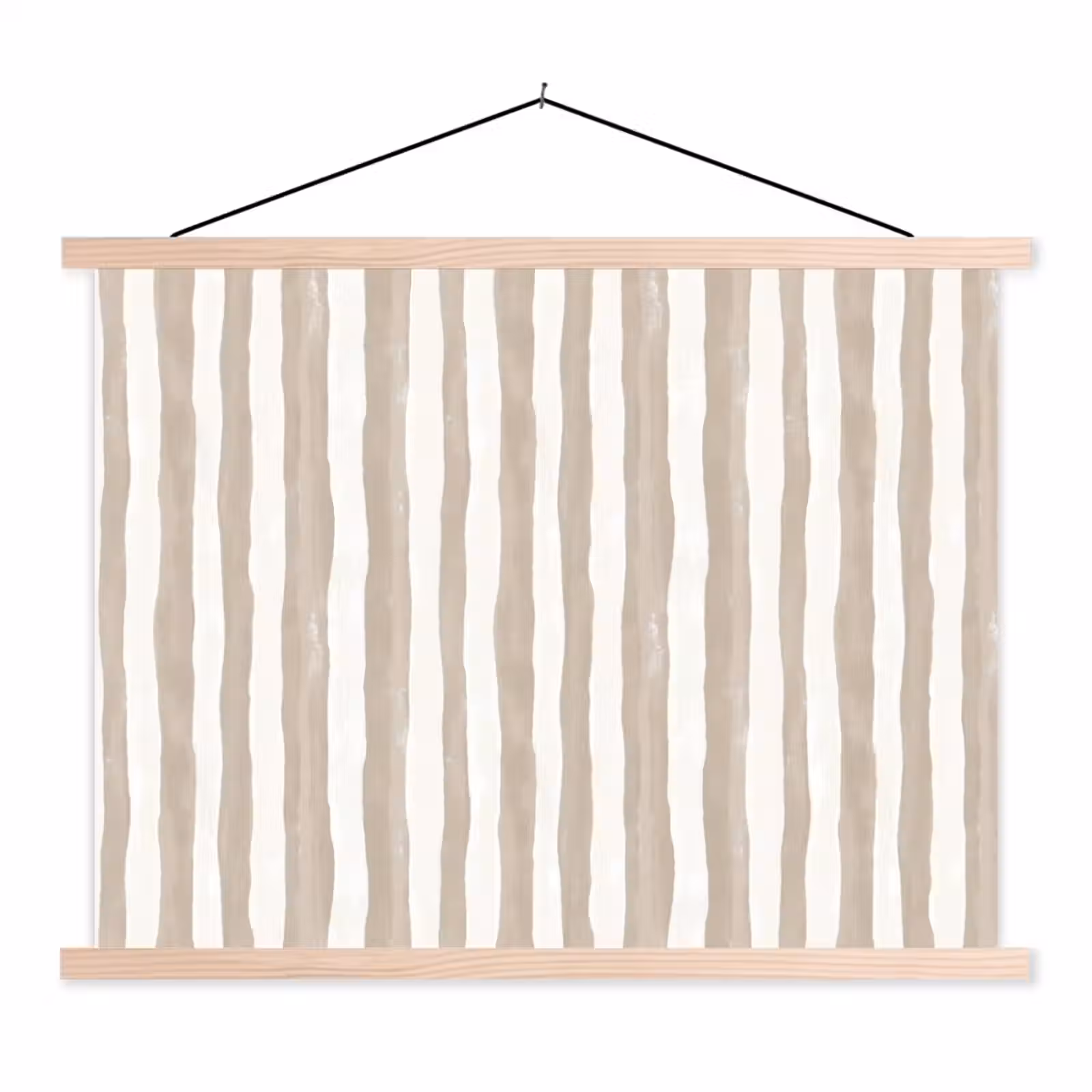 Schoolplaat - Minimalistisch - Strepen - Beige — 1