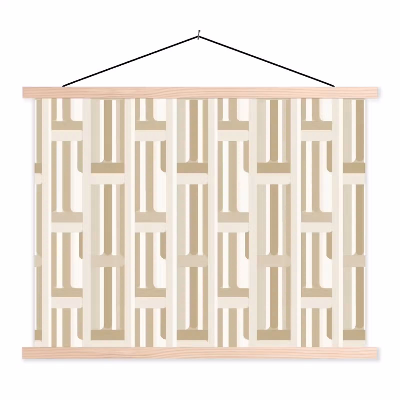 Schoolplaat - Modern - Geometrisch - Beige — 1