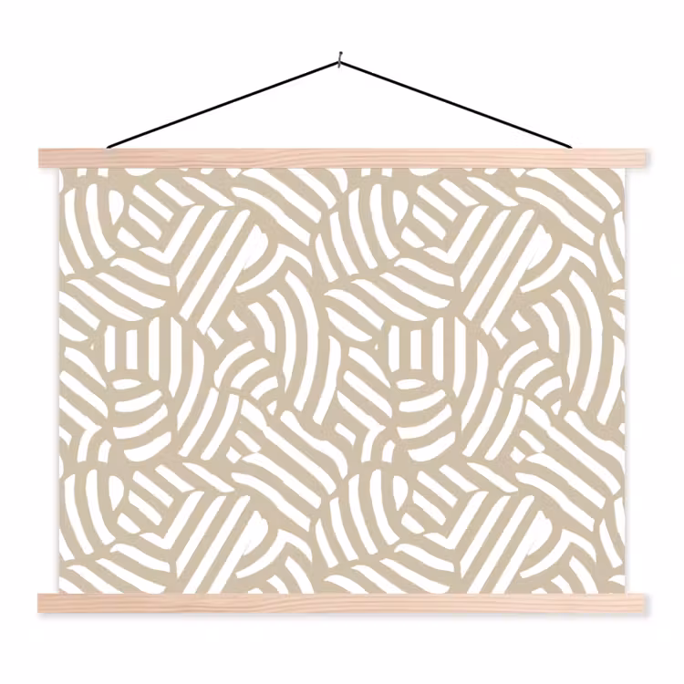 Schoolplaat - Abstract - Modern - Beige — 1