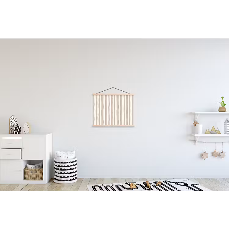 Schoolplaat - Minimalistisch - Strepen - Beige — 3