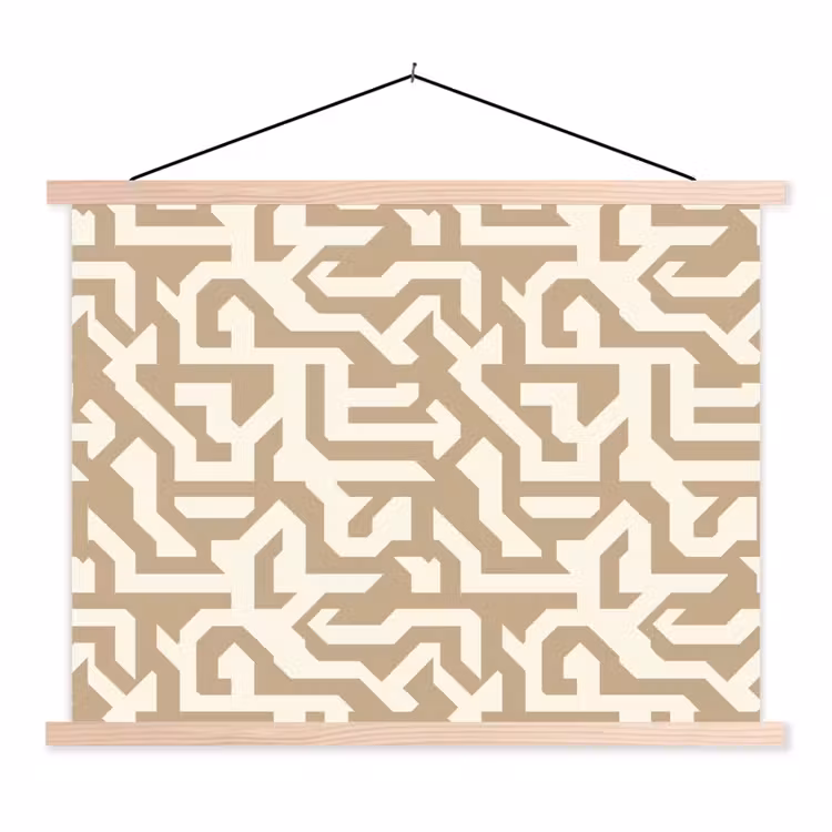 Schoolplaat - Modern - Abstract - Beige — 1